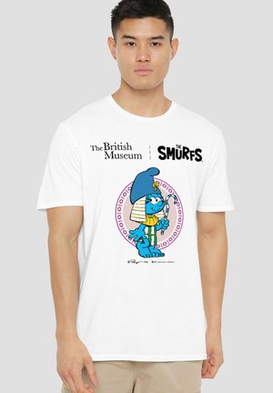 Cotton Soul, THE SMURFS X BRITISH MUSEUM SMURFETTE EGYPTIAN - Print T-shirt - white
