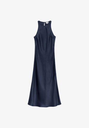 & OTHER STORIES, & OTHER STORIES SLEEVELESS SATIN DRESS - Robe de jour - dark blue