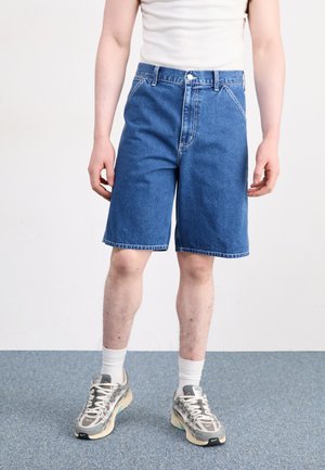 SIMPLE - Short en jean - blue stone washed