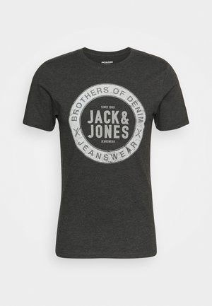 T-shirt con stampa - dark grey melange