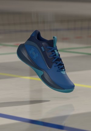 LOCKDOWN 7 UNISEX - Basketbalschoenen - varsity blue/academy/metallic gravel