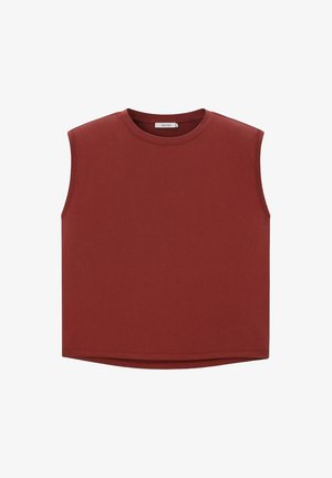 Sissy-Boy, SISSY-BOY ÄRMELLOSES T-SHIRT - DUNKELROT - Top - d rood