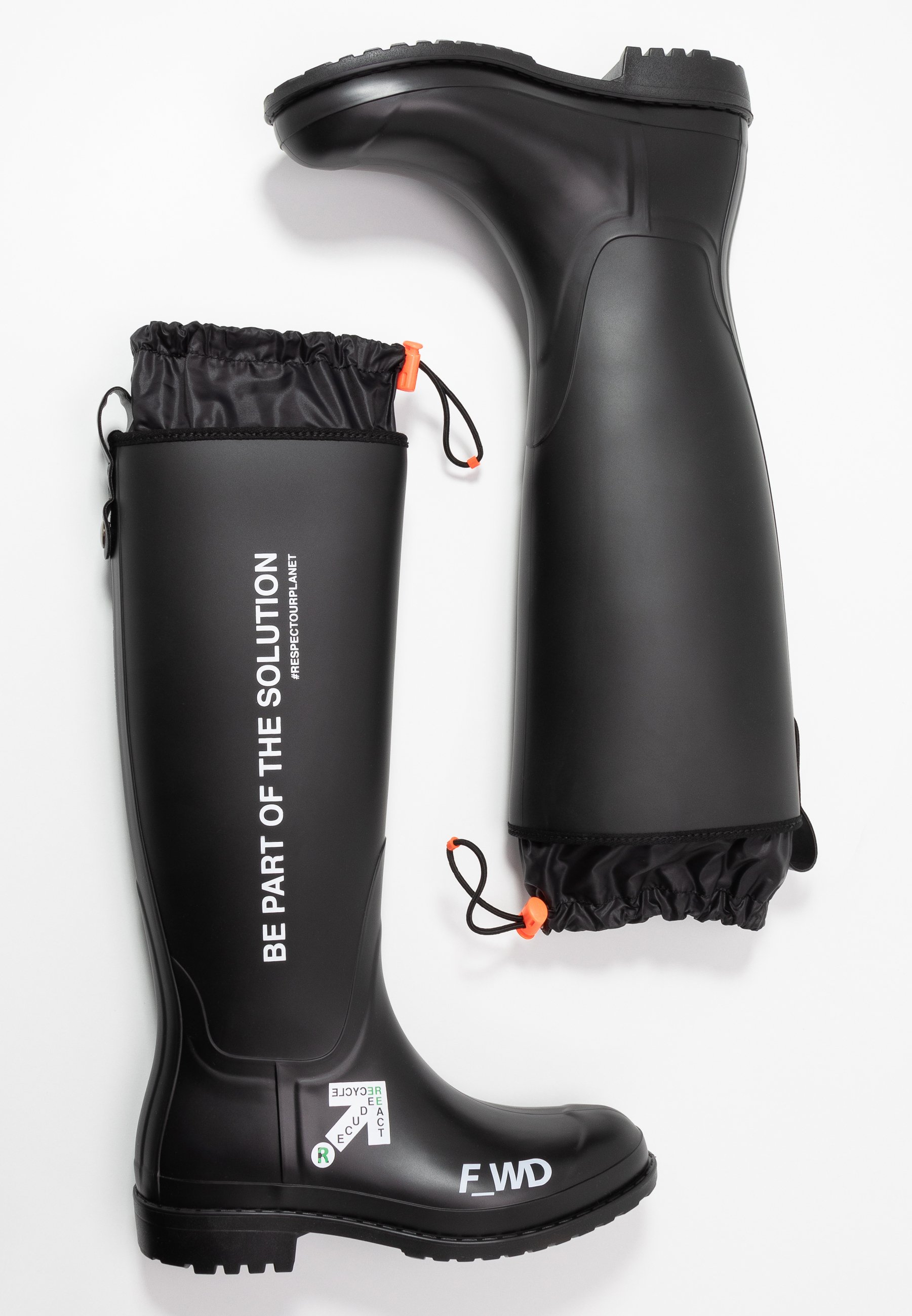 F_WD Gummistøvler - black F_WD Gummistøvler - black