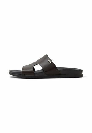 Pantolette flach - dark brown