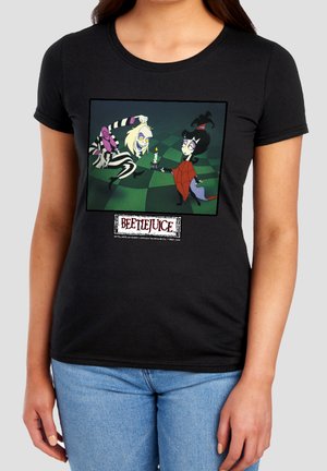 Cotton Soul, BEETLEJUICE AND LYDIA MAIN SHOW IMAGE - T-Shirt print - black