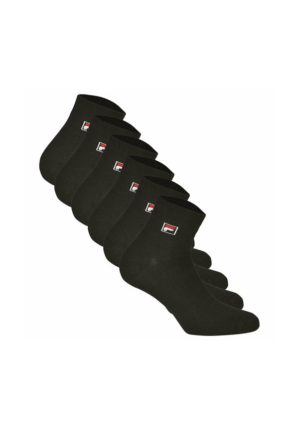 QUARTER UNISEX 6 PAAR - LOGO-BUND - Socks - schwarz