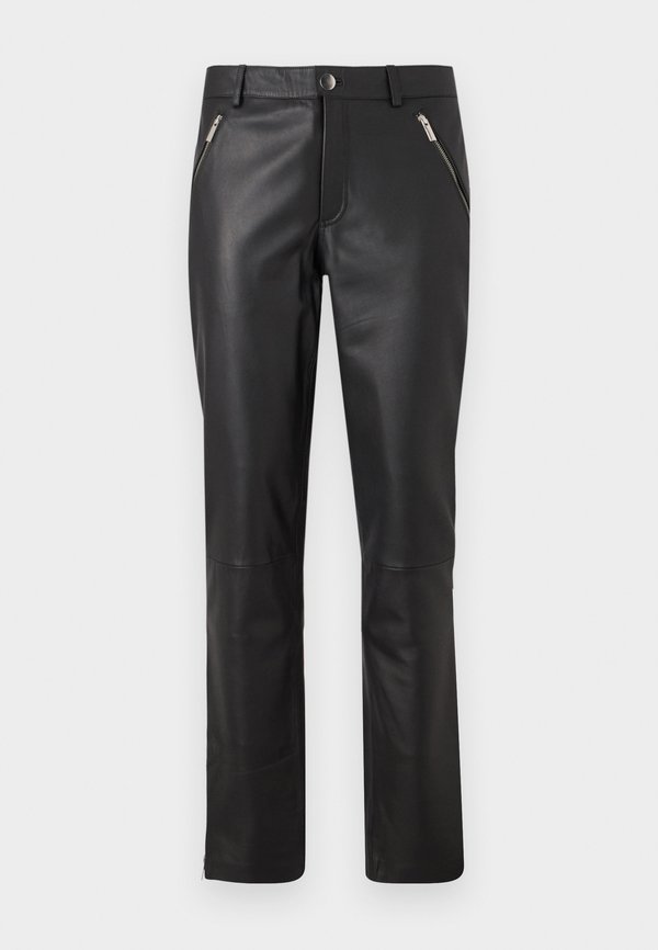 JAMES ZIPPER PANTS - Leather trousers4
