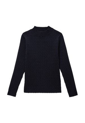 UNI À COL MONTANT TORSADÉ - Pullover - marine