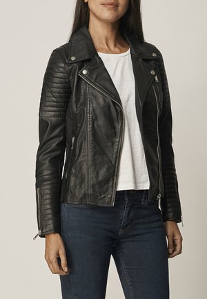 LAISA - Leren jas - black