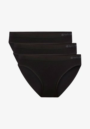 Bamboo Basics 3 PACK – SEAMLESS TAILLE SLIP - Braguitas - black