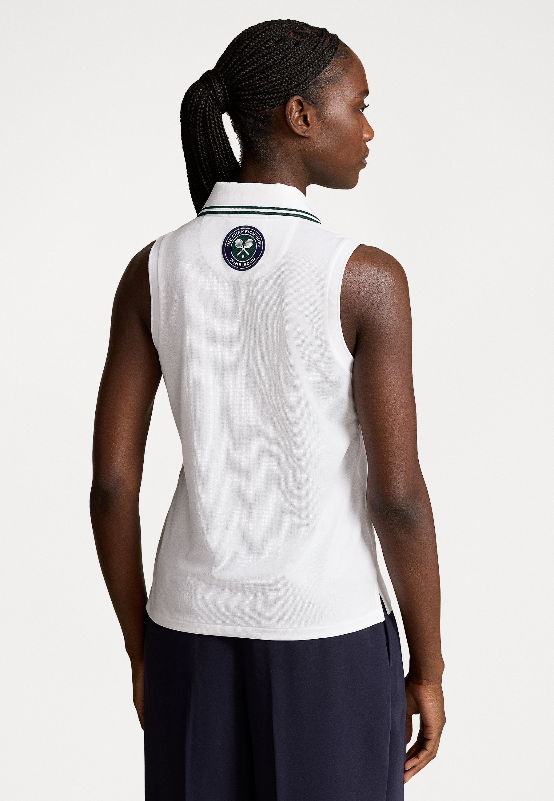 Polo Ralph Lauren WIMBLEDON PIQUÉ SLEEVELESS POLO SHIRT