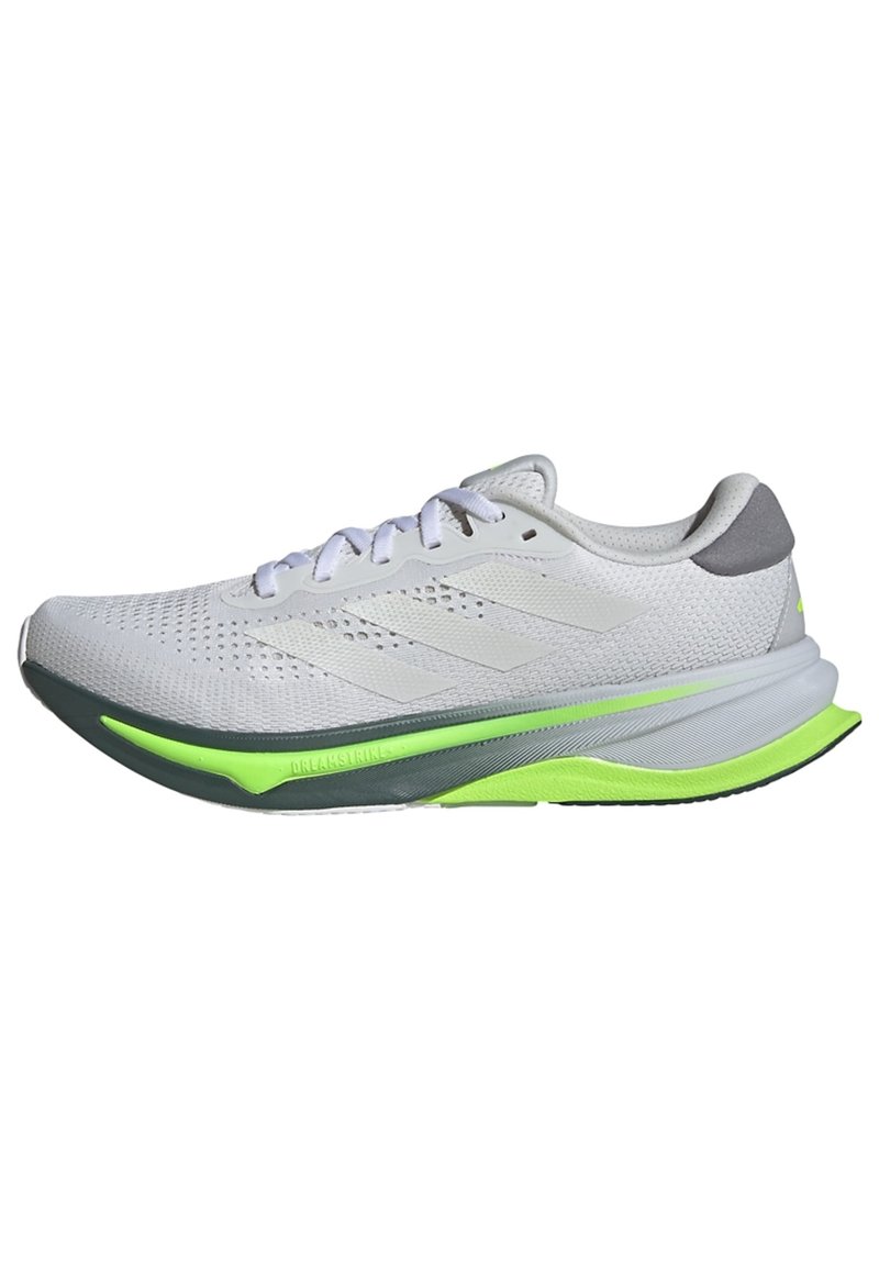 adidas Performance SUPERNOVA SOLUTION - Chaussures de running sur route - cloud white metalic lucid lemon