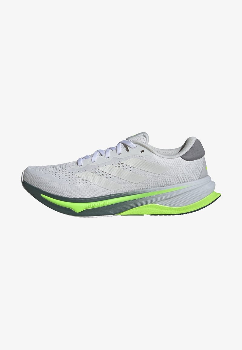 adidas Performance SUPERNOVA SOLUTION - Laufschuh Straße - cloud white metalic lucid lemon