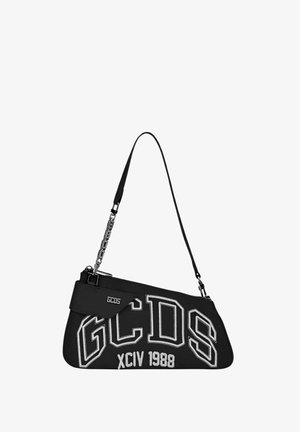 GCDS, LOGO EMBROIDERY COMMA NOTTE - Skuldertasker - black