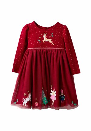 REGULAR FIT - APPLIQUÉ  - Vestito elegante - red christmas friends