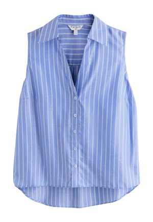 Next, REGULAR FIT - SOFT RELAXED SLEEVELESS SHIRT  . - Débardeur - blue white stripe