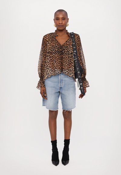 Alice + Olivia NORAH TIE PEASANT - Blouse - brown