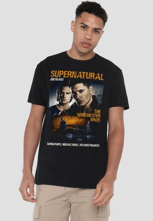 Cotton Soul, Print T-shirt - black
