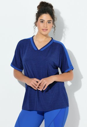 FUNKTIONELLES ANTIBAKTERIELLES V-AUSSCHNITT-HALS-SHIRT - HALBÄRMEL   - T-Shirt basic - dark blue