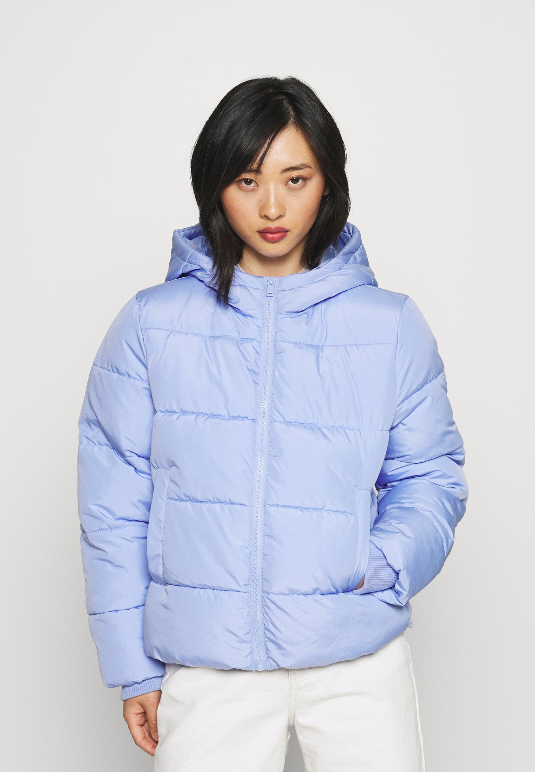 pale blue puffer