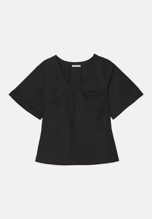 LUNAE - Lihtne T-särk - black