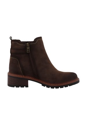 TOM TAILOR, STIEFEL - Botines con plataforma - mokka