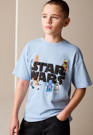 Next, LICENSED STAR WARS T-SHIRT.  - REGULAR FIT - T-shirt imprimé - light blue