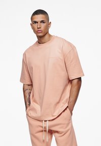Pegador LOGO TEE - Basic póló - vintage washed tuscan rose gum