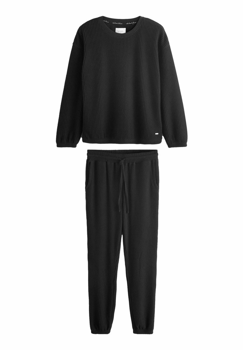 Next COSY WAFFLE LONG SLEEVE - SET - Nattøj sæt - black