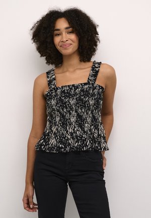 AMBER SMOCK  - Bluse - black white graphic snake