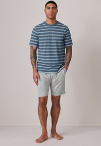 Next TEXTURED - REGULAR FIT - Pidžamas komplekts - blue stripe grey