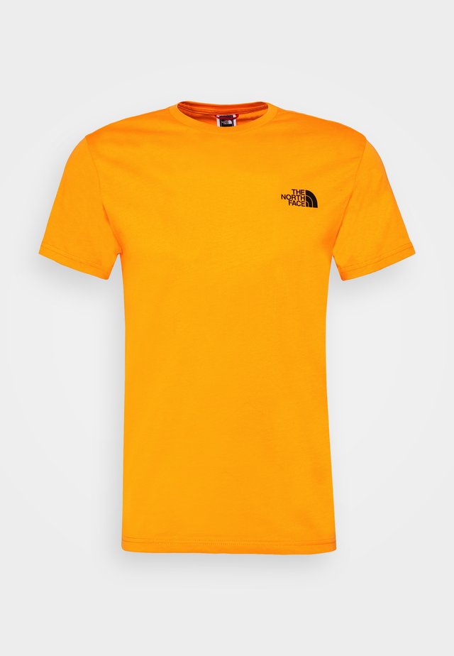 MENS SIMPLE DOME TEE - T-Shirt basic - orange/black