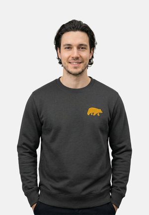 MIT FROTTEE LOGO - Sweatshirt - anthrazit