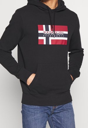 Felpa con cappuccio - black