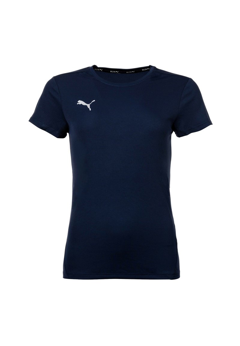 Puma T-shirt basic donkerblauw Puma T-shirt basic donkerblauw