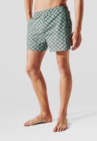 KARL LAGERFELD KARL LAGERFELD SWIMWEAR BOTTOM MONOGRAM SHORT SWIM SHORTS - Badehose Pants - monogram grey mist