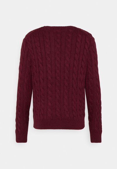 Polo Ralph Lauren CABLE-KNIT COTTON SWEATER - Camisola - vintage port heather