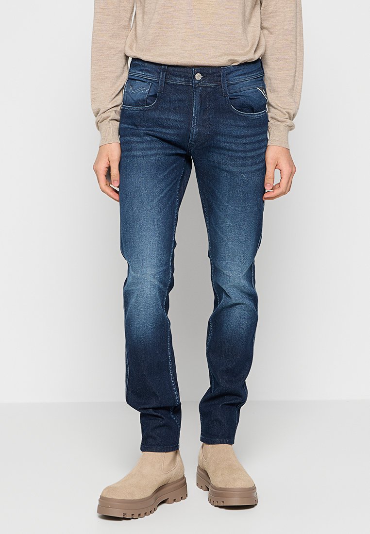 Replay Slim fit jeans donkerblauw Replay Slim fit jeans donkerblauw