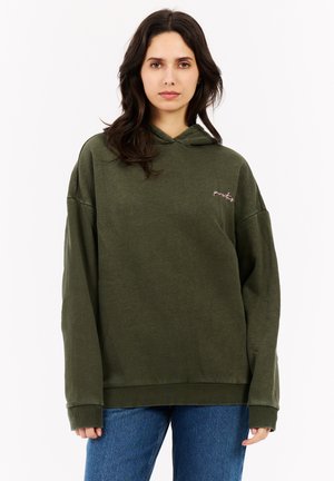 Hoodie - botanic green