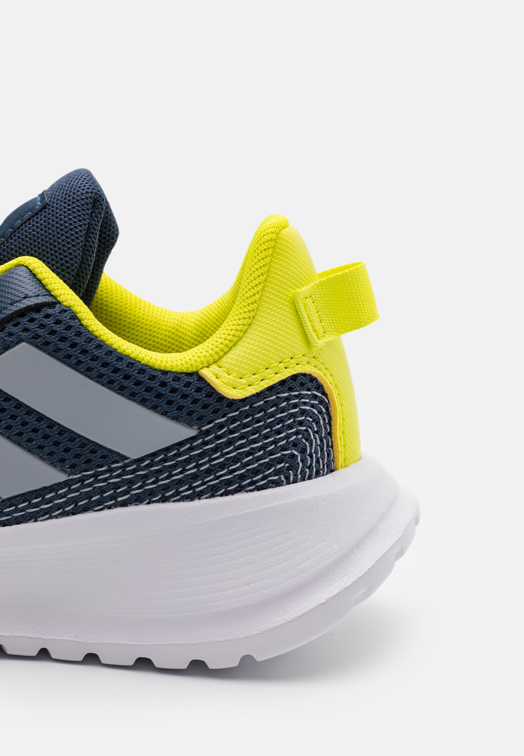 adidas Performance TENSAUR RUN UNISEX - Neutral running shoes - crew  navy/halo silver/acid yellow/dark blue - Zalando.ie