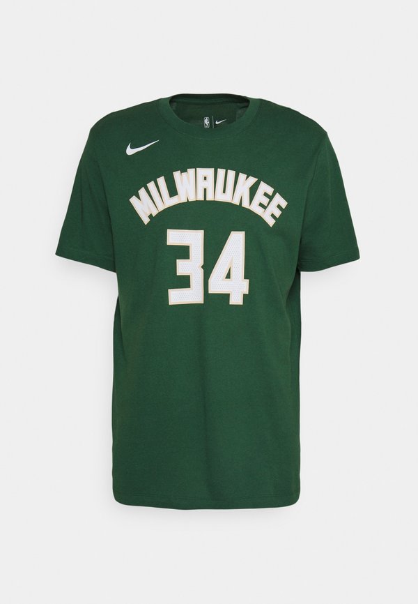 NBA GIANNIS ANTETOKOUNMPO MILWAUKEE BUCKS NAME AND NUMBER TEE - Print T-shirt4