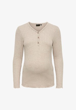 ONLY MATERNITY, TOP OLMLOLA TOP - T-shirt à manches longues - mocha meringue