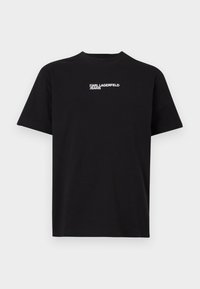 LETTERS TEE - Printtipaita - black