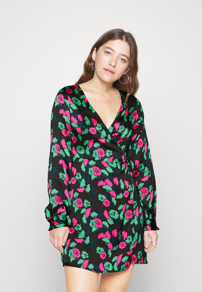 Noisy May Petite NMSTELLA WRAP DRESS - Φόρεμα ημέρας - black