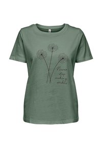 JDYFLORA  - T-shirt print - sea spray