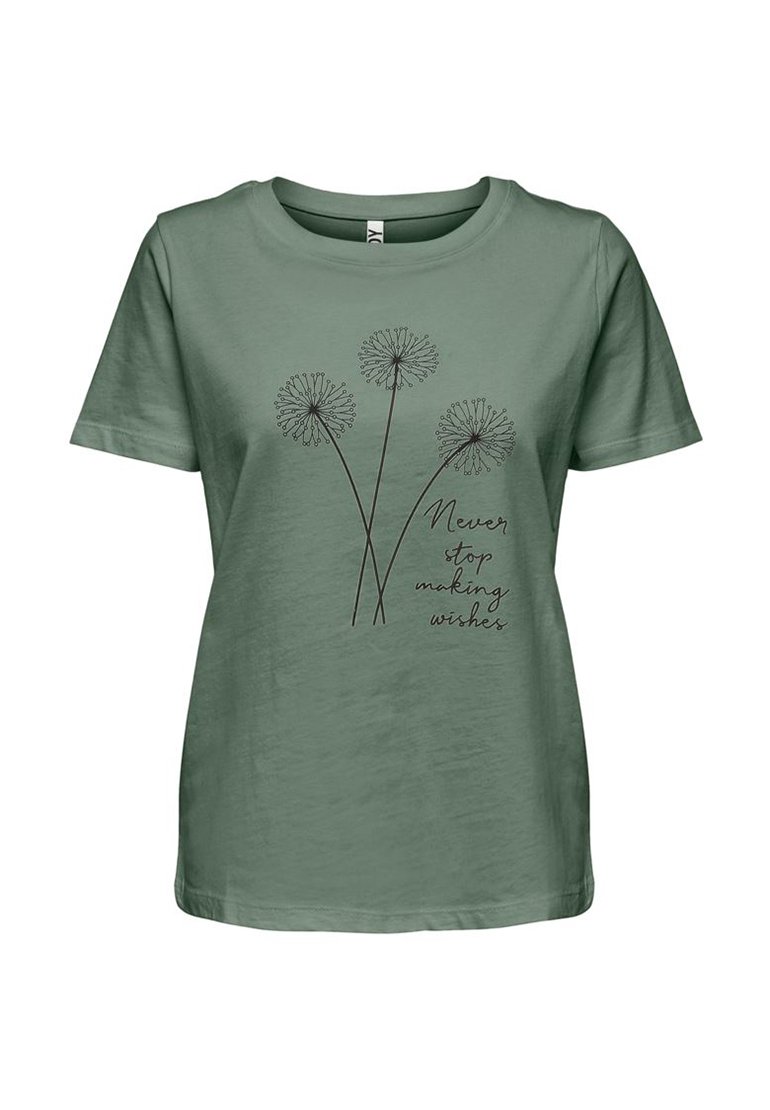 JDY T-shirt print groen