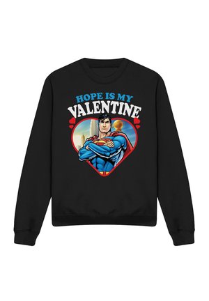 Cotton Soul, SUPERMAN HOPE IS MY VALENTINE - Sweatshirt - black