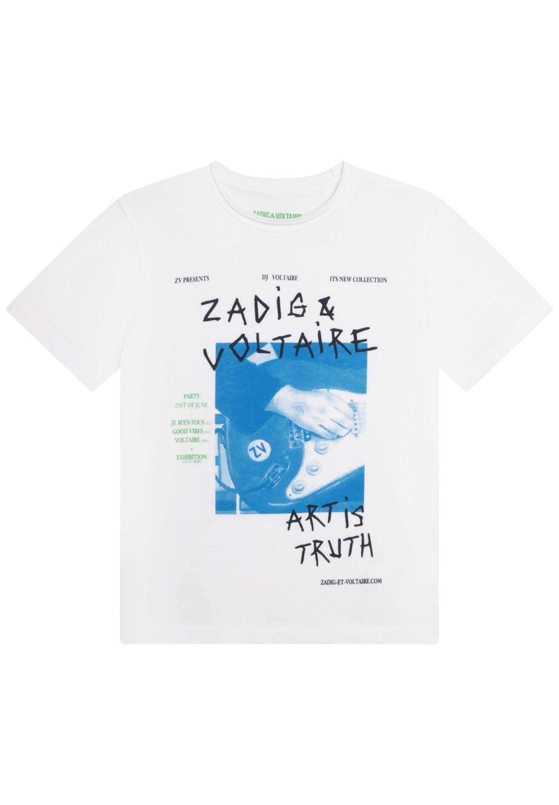 Zadig & Voltaire SHORT SLEEVES TShirt print white/weiß Zalando.de