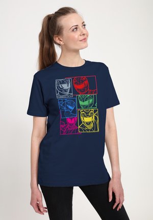 POWER RANGERS STREET - Print T-shirt - navy blue