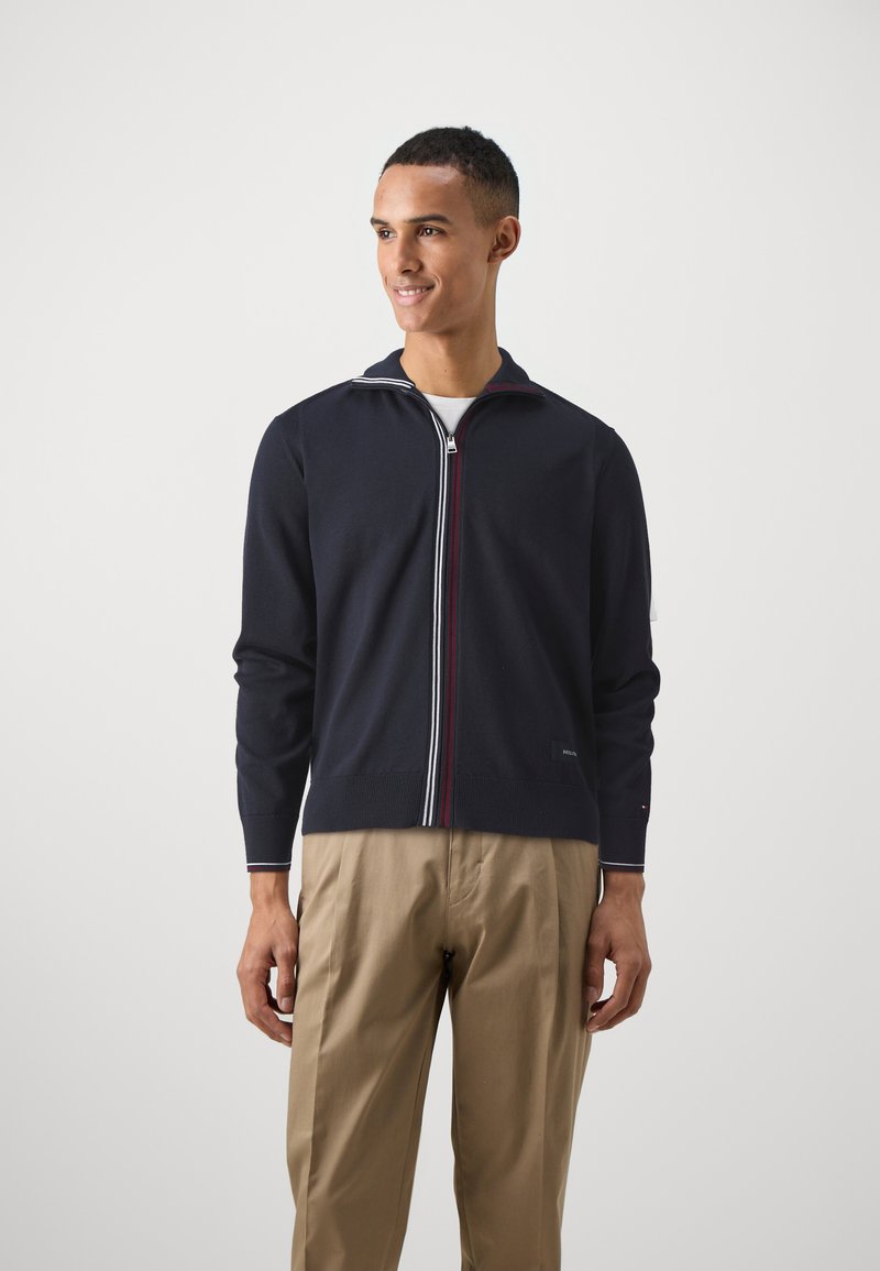 Tommy Hilfiger ZIP THROUGH - Cardigan - desert sky